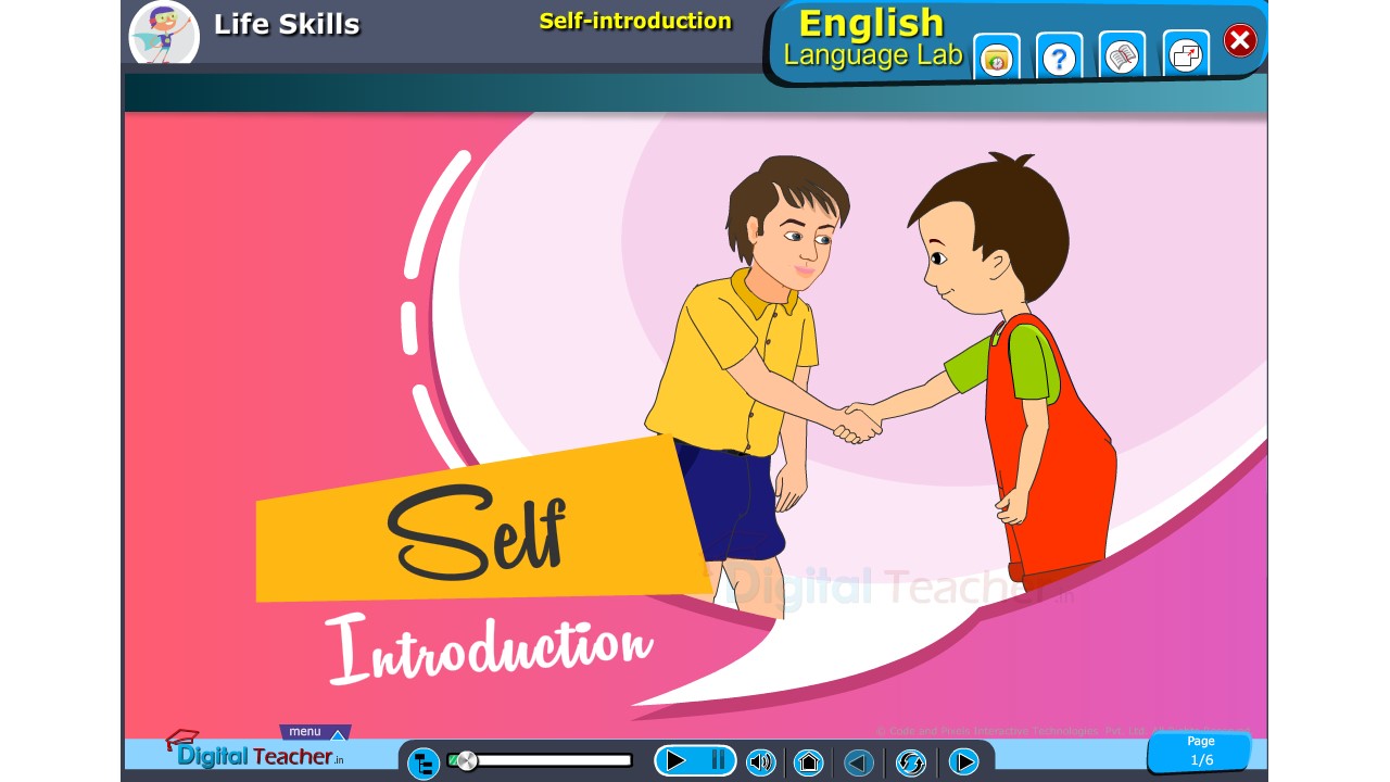 Life skills: Self Introduction | Digital Teacher English Language Lab